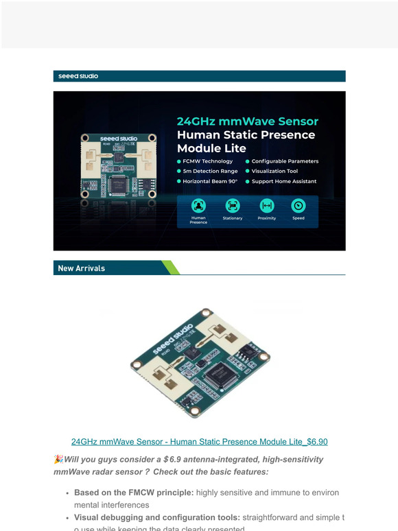 🎄Christmas Sale With Up To 90% Off Is Still In Full Swing🏠Check Out Your $6.9 Home Assistant--New mmWave Sensor For Human Static Presence Just Arrived