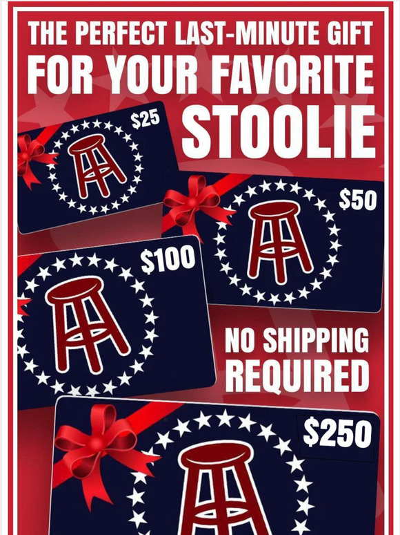 Barstool The perfect last minute gift for your favorite Stoolie Milled