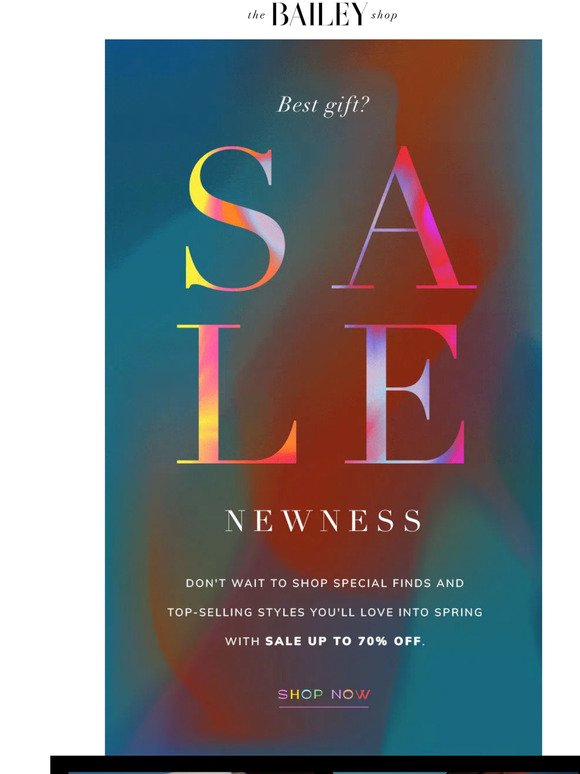 New Sale, New You