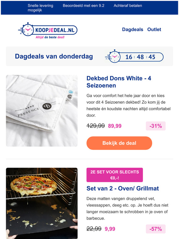 Koopjedeal Nl Luxe Plaids Dekbed Dons Oven Grillmat Scheerapparaat In