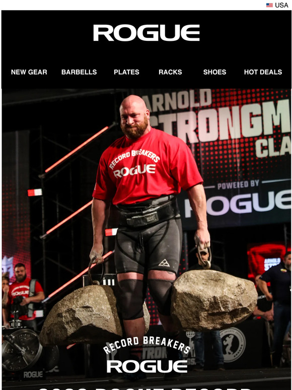 Rogue Fitness - Strongman's Fear. Teams tackle the Rogue