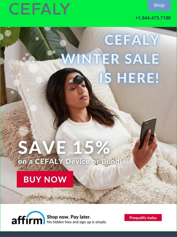 CEFALY Technology Drugfree migraine relief is the best gift of all