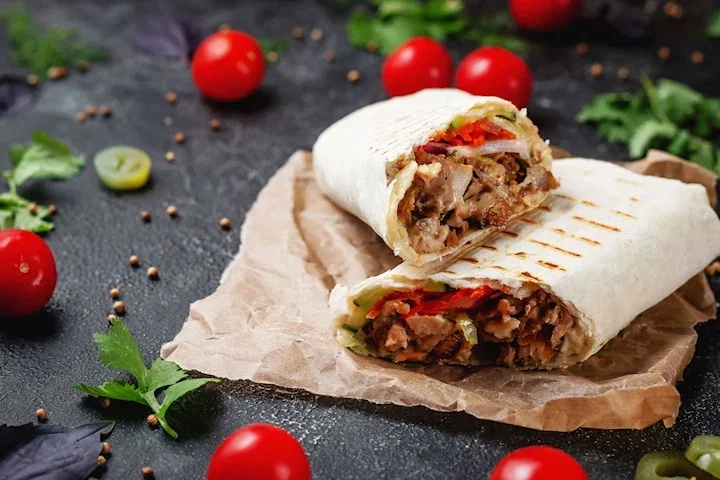 Kycklingfajitas i rulle inkl. dryck