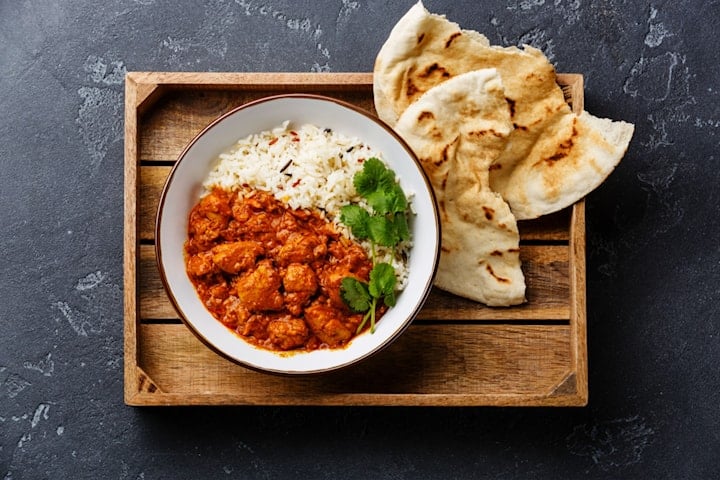 Chicken tikka masala-middag i Solna