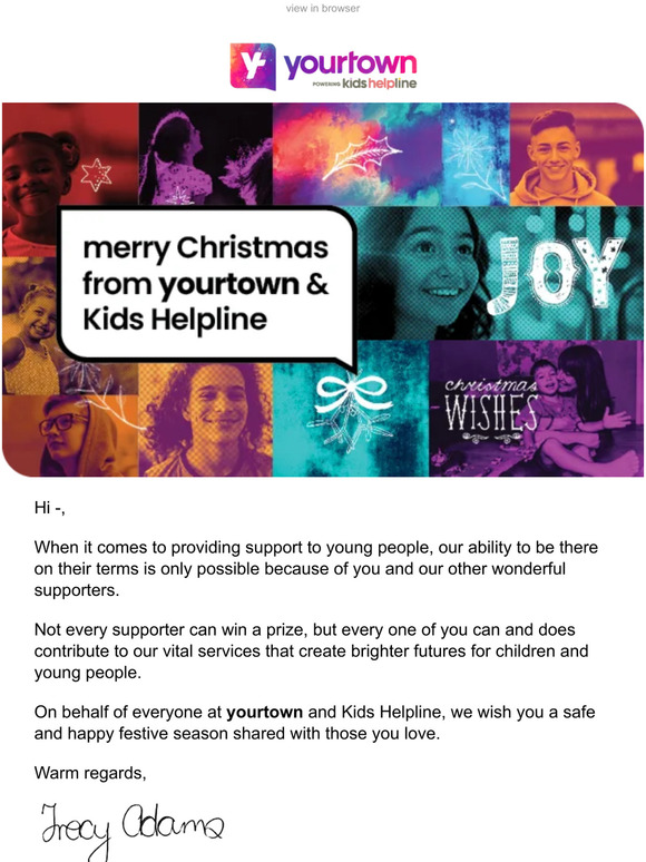 boystown Seasons greetings to you and your family Milled