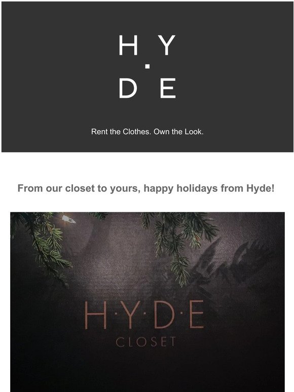 Happy Holidays from Hyde!