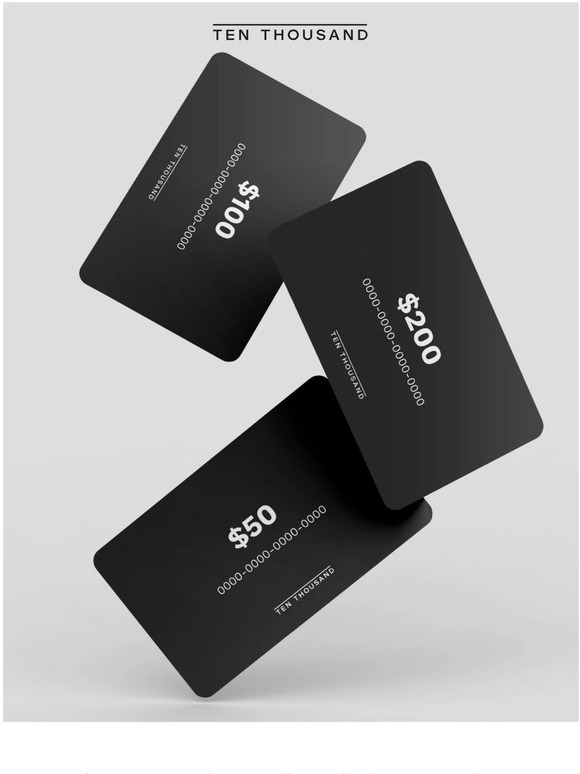 Ten Thousand Digital Gift Cards Are Here Milled