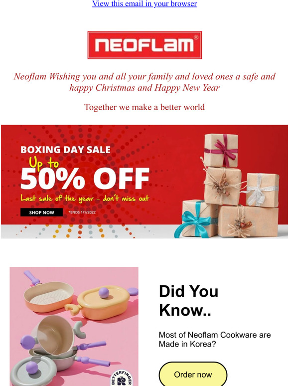 Neoflam - Boxing Day Sale 😄