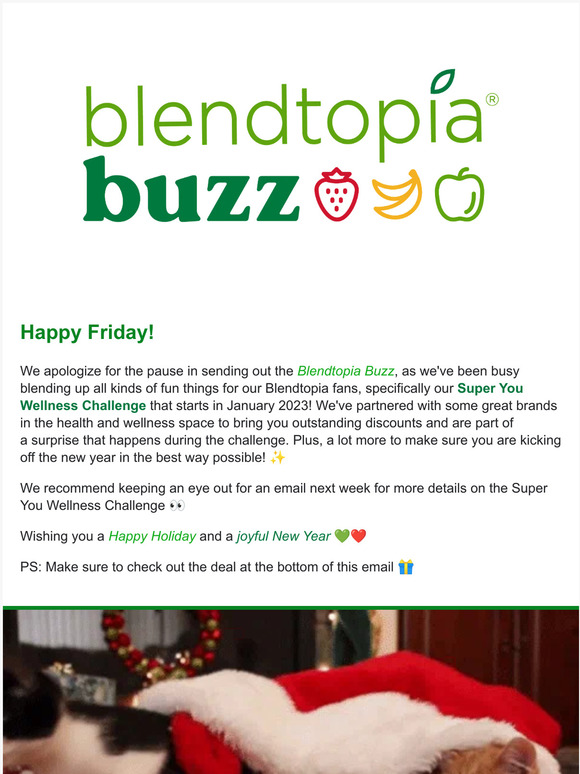 Blendtopia Buzz: Holiday Recipes & Free Gift 🎁