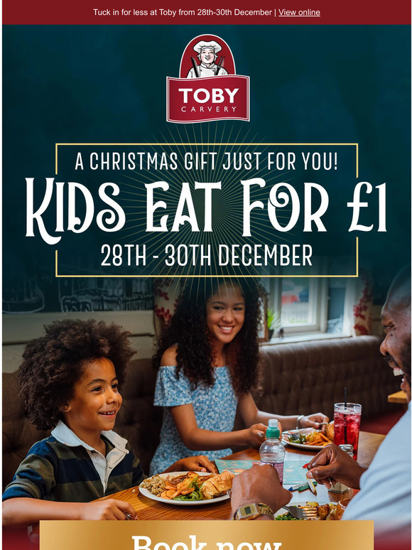 Toby Carvery fans can get £12 worth of free starters, mains and