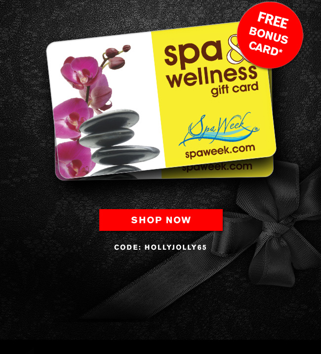 Spa and Wellness Gift Card by Spa Week 🎁 Time! FREE 65 Bonus Card + 12/25 Delivery... Milled