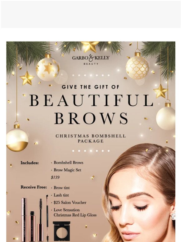 GIVE THE GIFT OF BEAUTIFUL BROWS THIS CHRISTMAS, WITH AN AMAZING PACKAGE