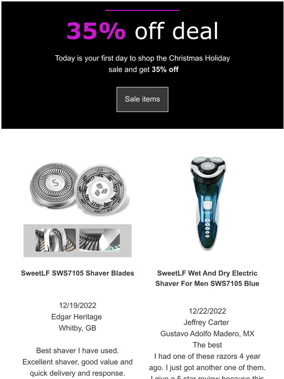 35% off,  and free shipping,  last 48 hours!