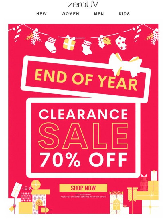 70% OFF ❗ End of Year SALE