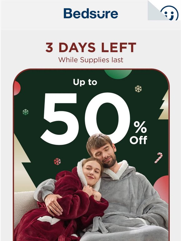 Hurry! Only 3 days left to get 50% off