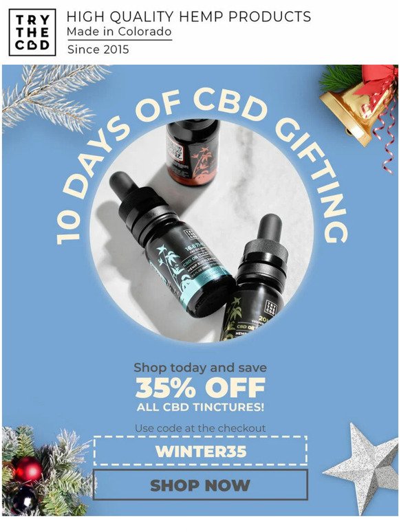 🙌 Take 35% OFF CBD Oils and Tinctures