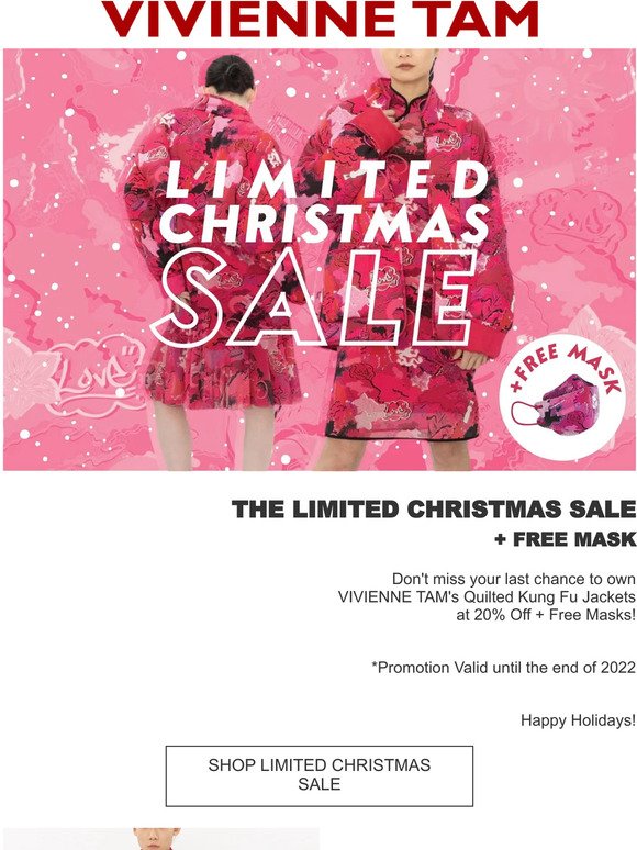 VIVIENNE TAM | Limited Christmas Sale on Now! ♥️♥️♥️