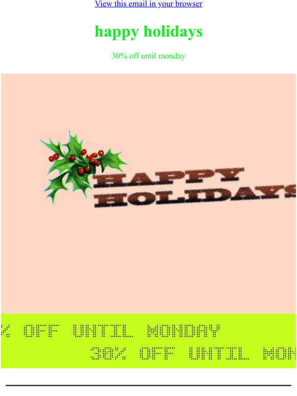 holiday sale