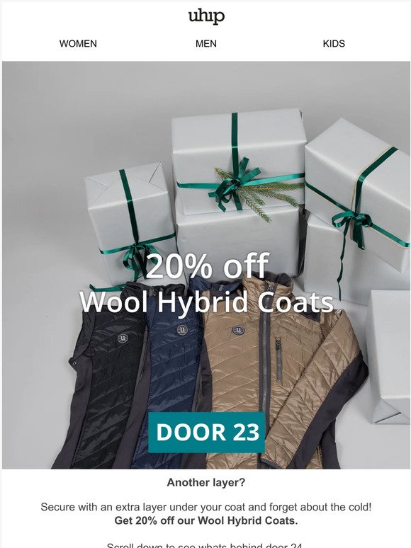 20% off Wool Hybrid Coats | Door 23 🎄