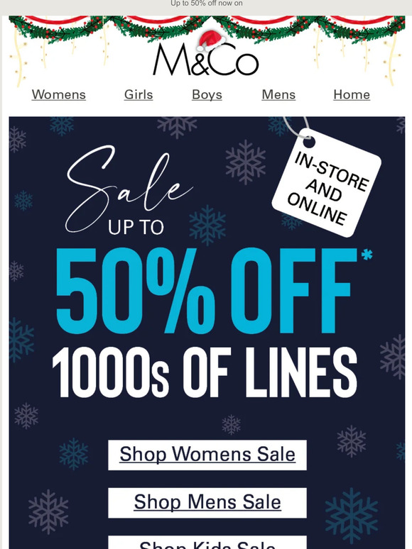 M&co sale ladies sale