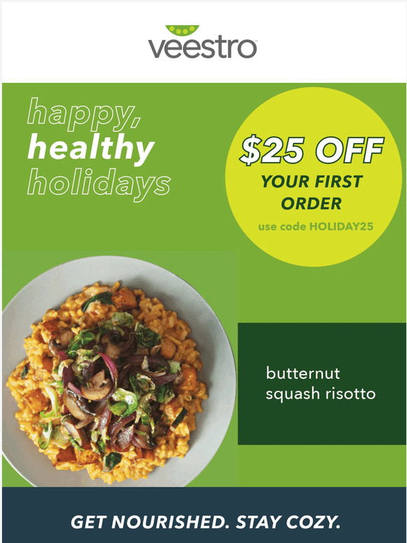$25 OFF for a happy, healthy holiday 🎄🎁