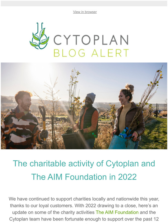 Charity update