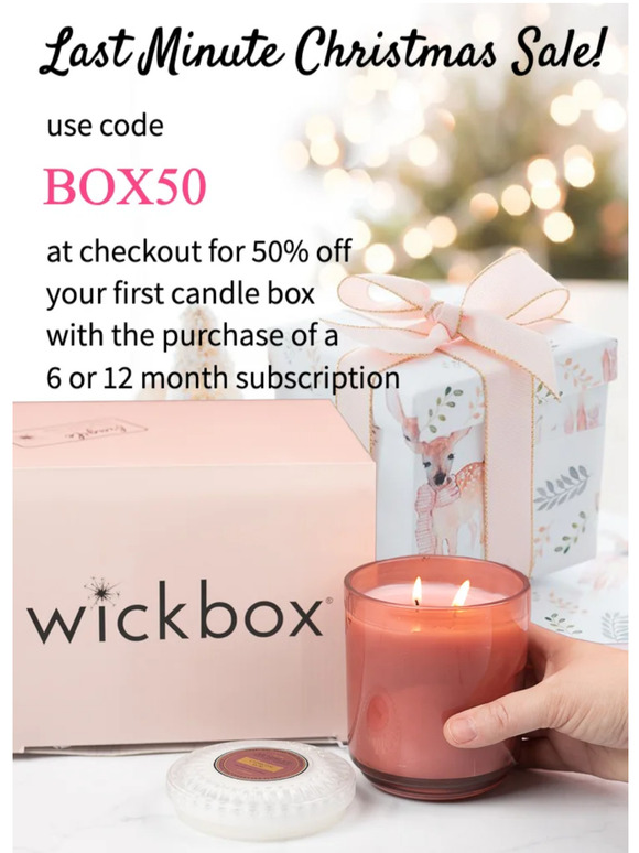 Last Minute Holiday Sale! Candle Gifts for Everyone on Your List!