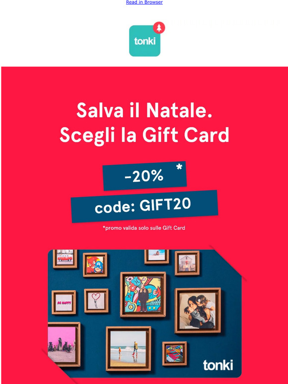 -20% GiftCard 🎄 Zero rischi