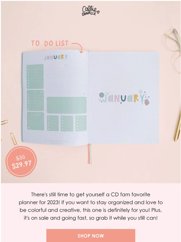 Callie Danielle My 2023 Planner is on SALE!!! 🤩 Milled