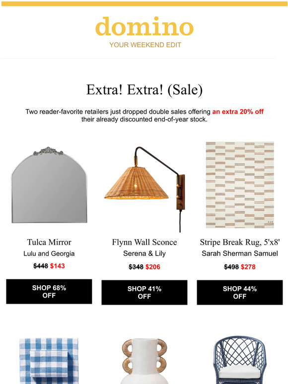 An extra 20% off sale from your favorites