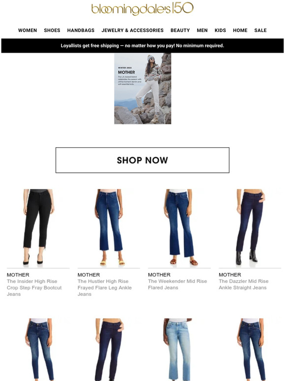 Bloomingdale's New MOTHER denim is here Milled