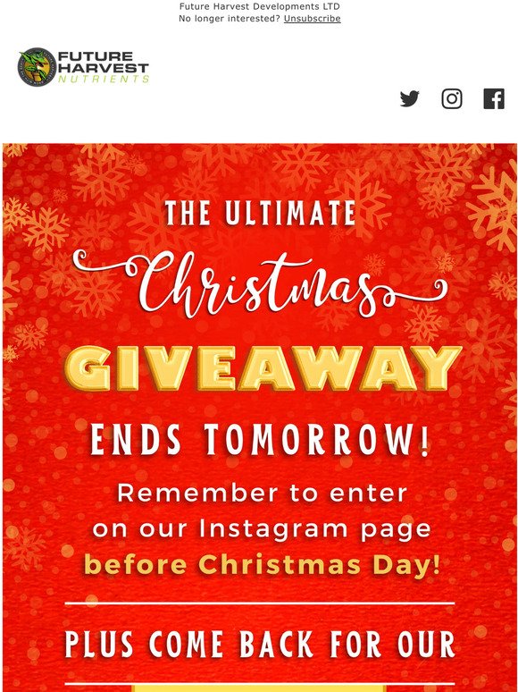 Just 1 Day Left In Our Ultimate Christmas Giveaway!!!