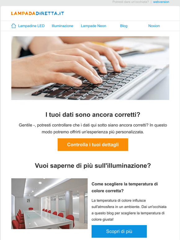 Lampadadiretta: Lampadine LED dimmerabili