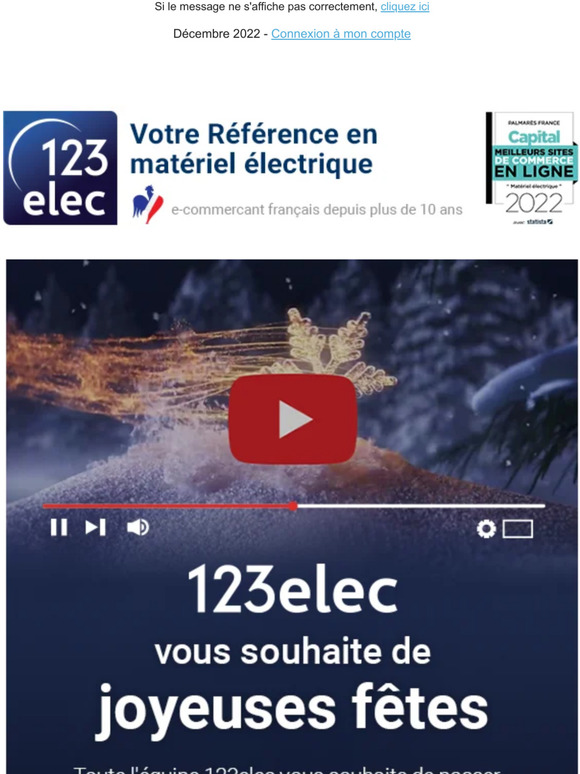 123elec vous souhaite de joyeuses fêtes de fin d'année