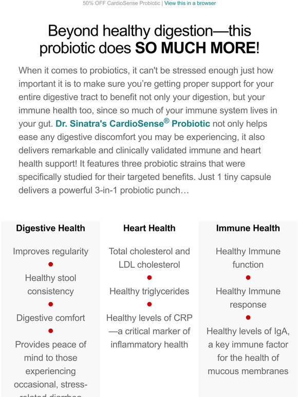 Healthy Directions LLC INSIDE The probiotic of ALL heart healthy