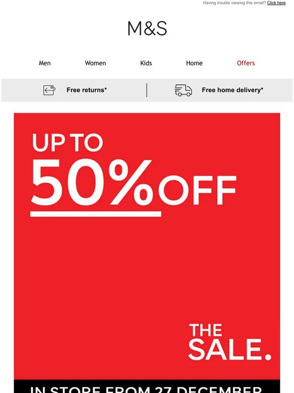 The SALE is on! Be the first to shop it online
