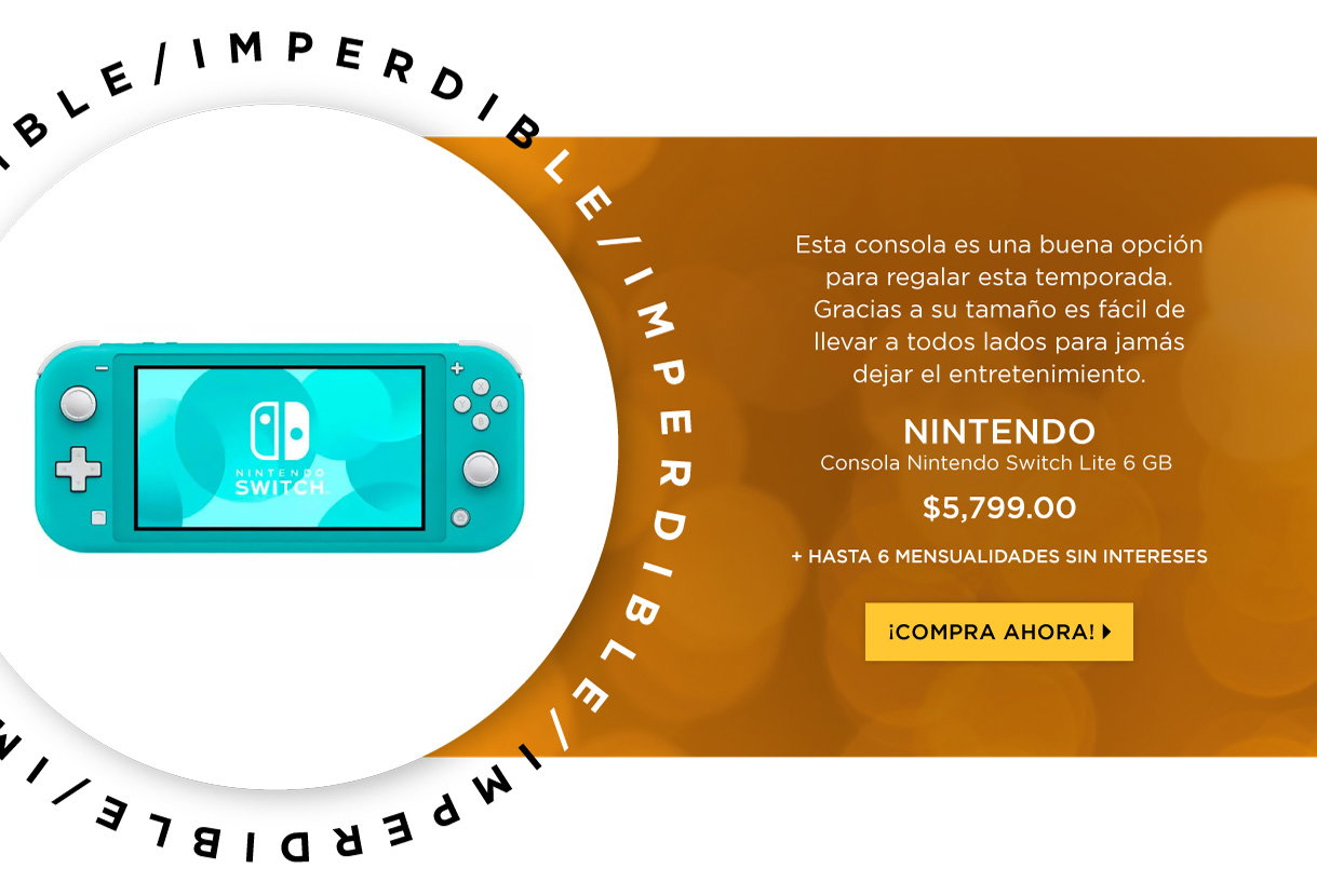 Imperdible: Nintendo Switch Lite