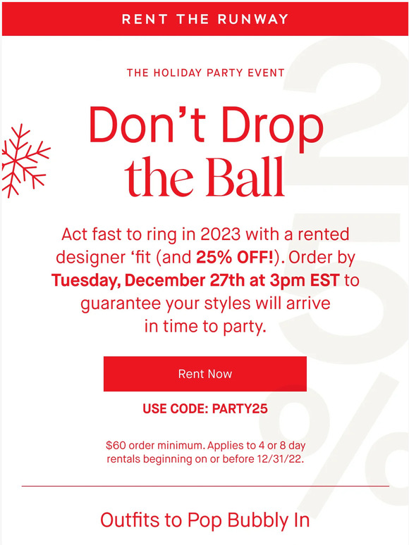 Rent the Runway Email Newsletters Shop Sales, Discounts, and Coupon Codes