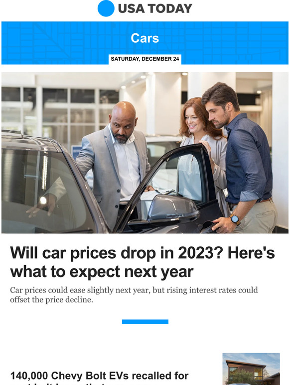 USA TODAY Cars Will car prices drop in 2023? Here's what to expect