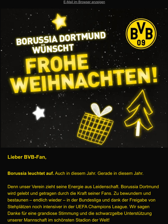 BVB Borussia Dortmund Frohe Weihnachten 🎄 Milled