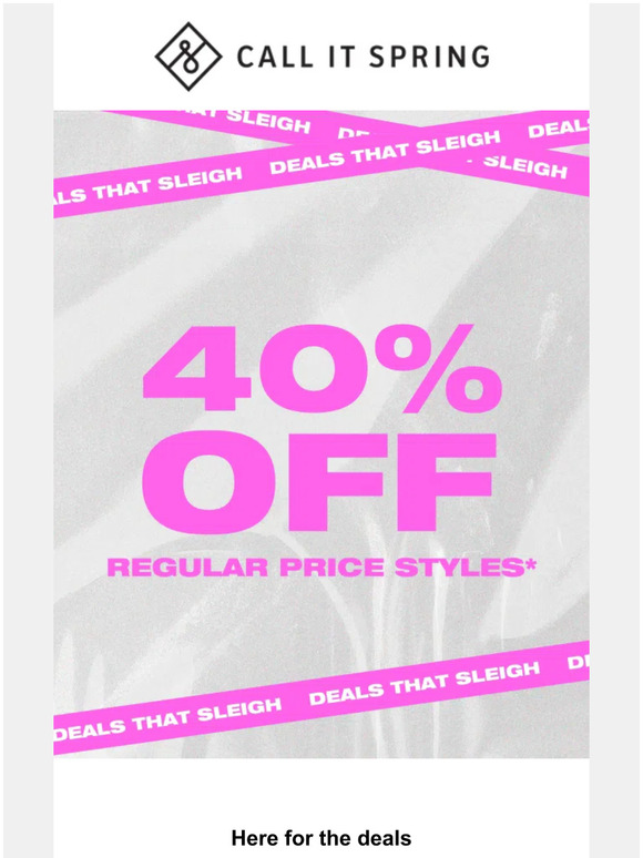 INCOMING: DEALS THAT SLEIGH