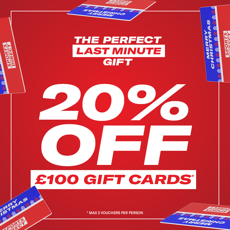 Sports Direct (MY): 🎁 The perfect gift! 20% off £100 gift card