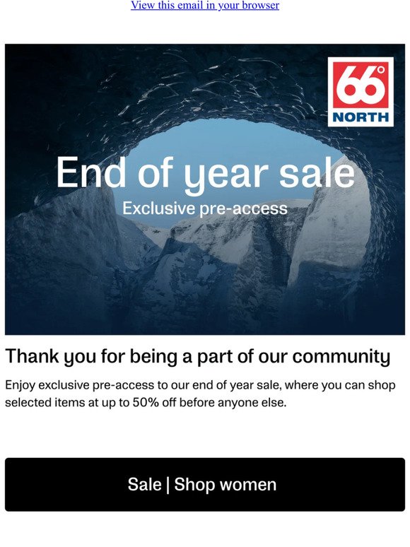 End of year sale | Enjoy your exclusive pre-access
