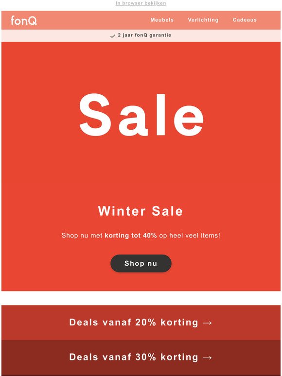 Winter Sale bij fonQ