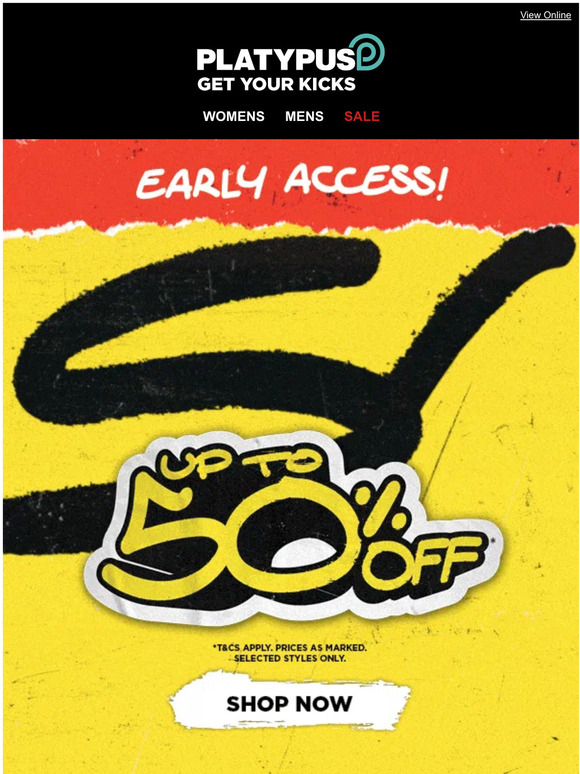 Platypus Shoes Boxing Day EARLY ACCESS! 🤫 Milled