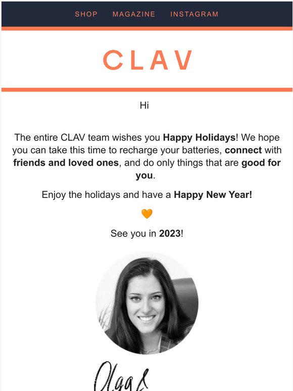 ✨Happy Hollidays from CLAV!🎄