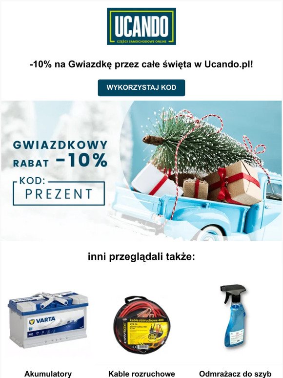 ❄️ -10% na święta w Ucando.pl 🎄