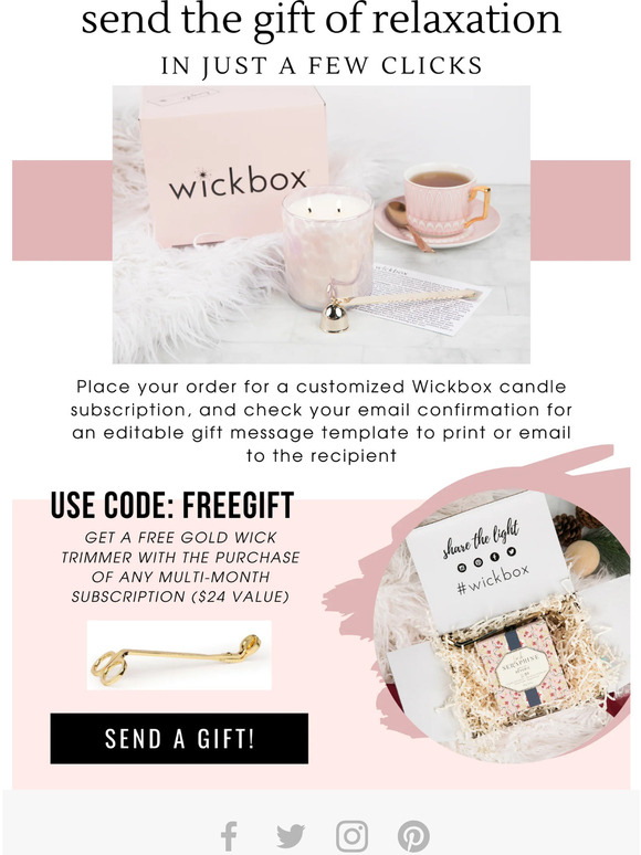 FREE WICK TRIMMER WITH YOUR GIFT!