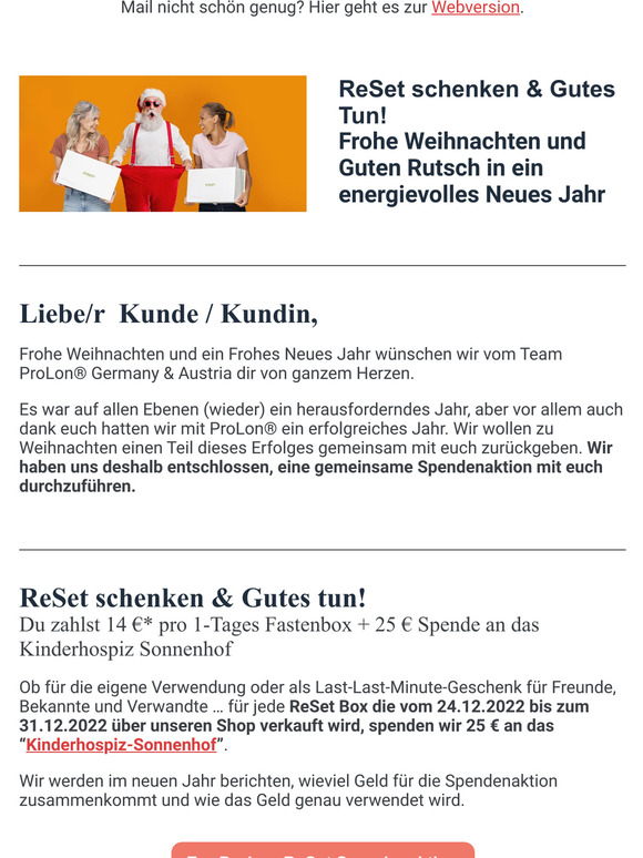 Weihnachts-Spendenaktion