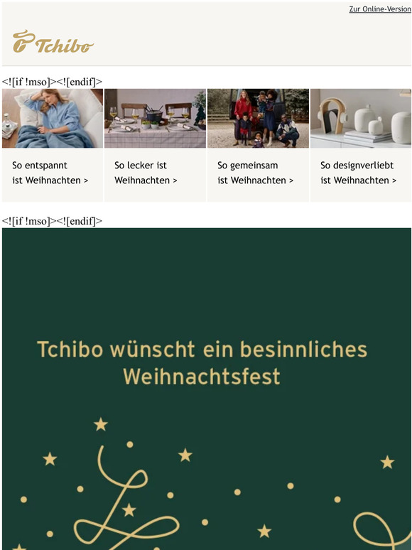 Tchibo GmbH Tchibo wünscht Ihnen wundervolle Festtage 🎄 Milled